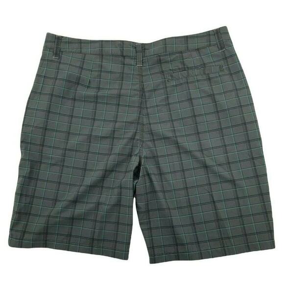 Kanu Shorts Men's Sz 38 Athletic Lightweight Button Pockets Soft Plaid Summer - Picture 2 of 7